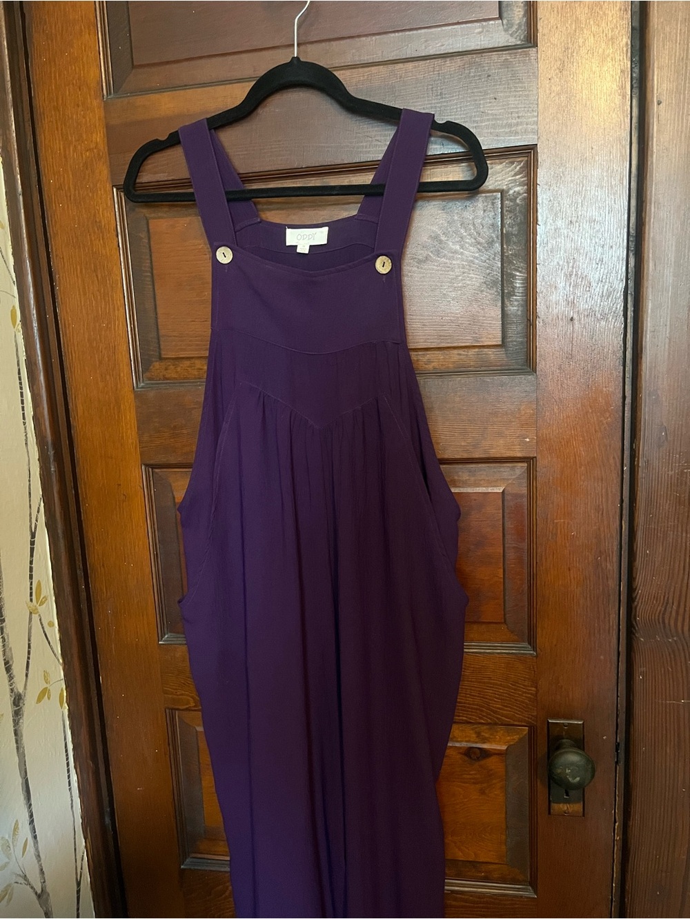 Women's Purple Sleeveless overalls